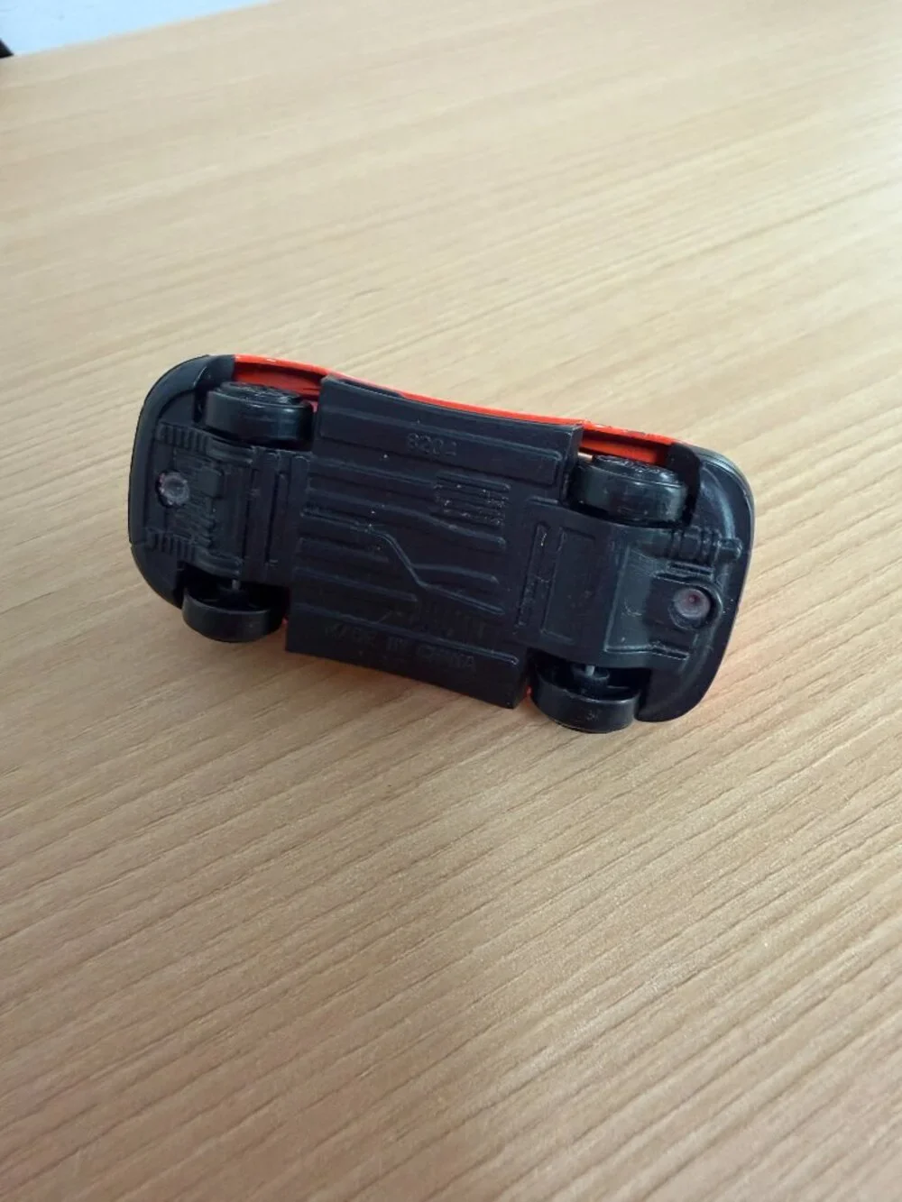 Orange SUV Toy with White Flames Kids Diecast Vehicle for Pretend Play - Picture 6 of 6